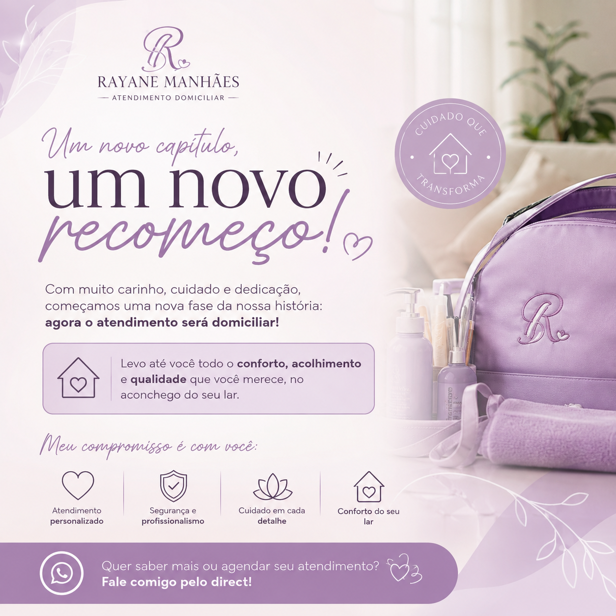 Materiais de atendimento domiciliar Rayane Manhães